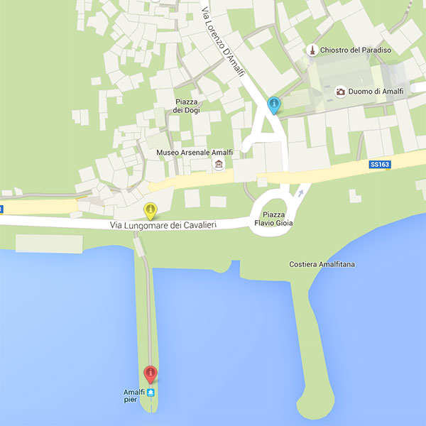 Amalfi map, Amalfi Lemon Tour - Living Amalfi